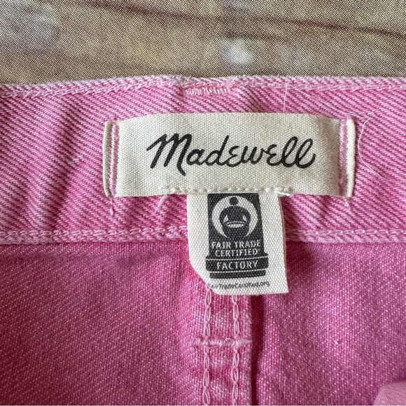 New NWOT Madewell Baggy Straight Jeans Retro Pink Sz 25 - Picture 8 of 10